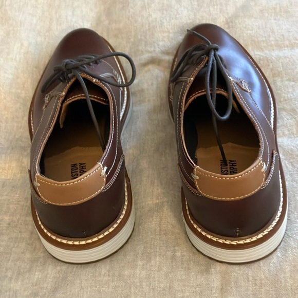 Johnston & Murphy Rich Brown Leather Derbys
